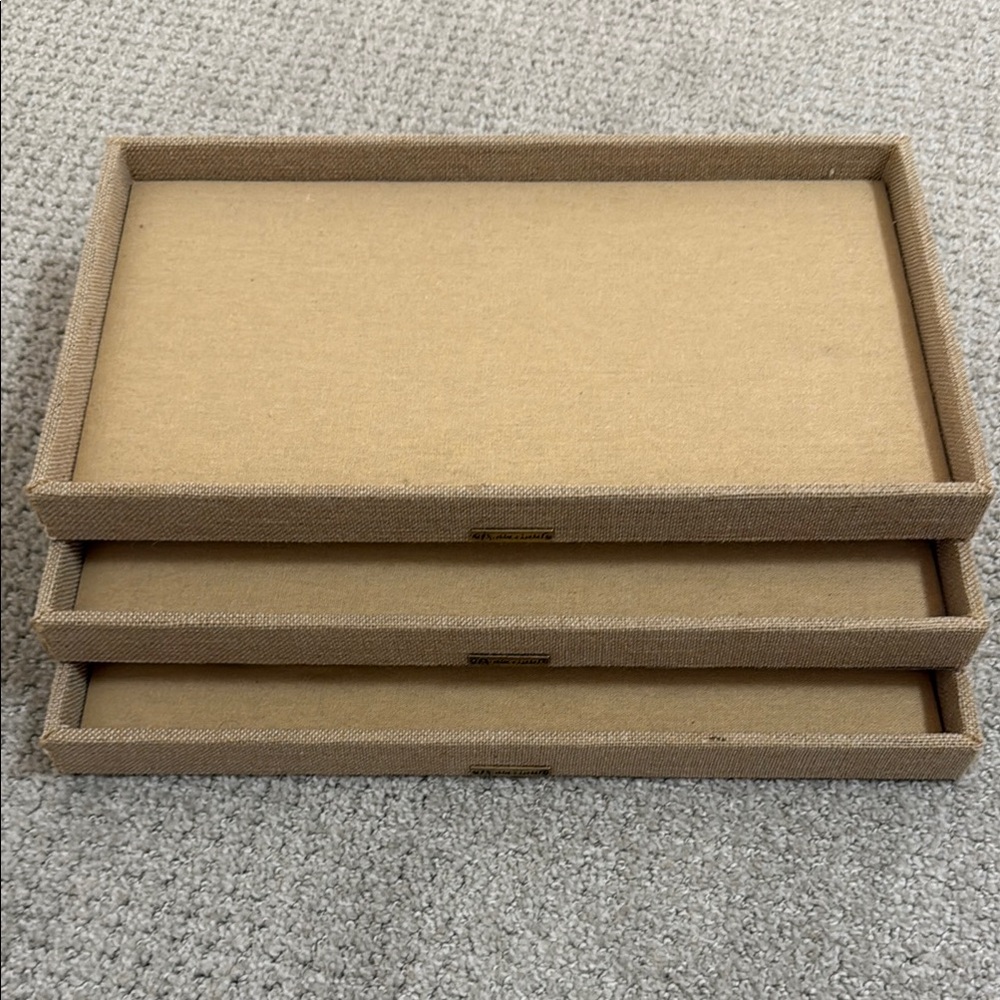 Chloe + Isabel Tan Jewelry Organizers 
Set of 3